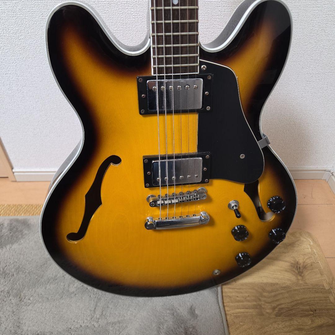 Tony Smiley セミアコースティックギター サンバースト