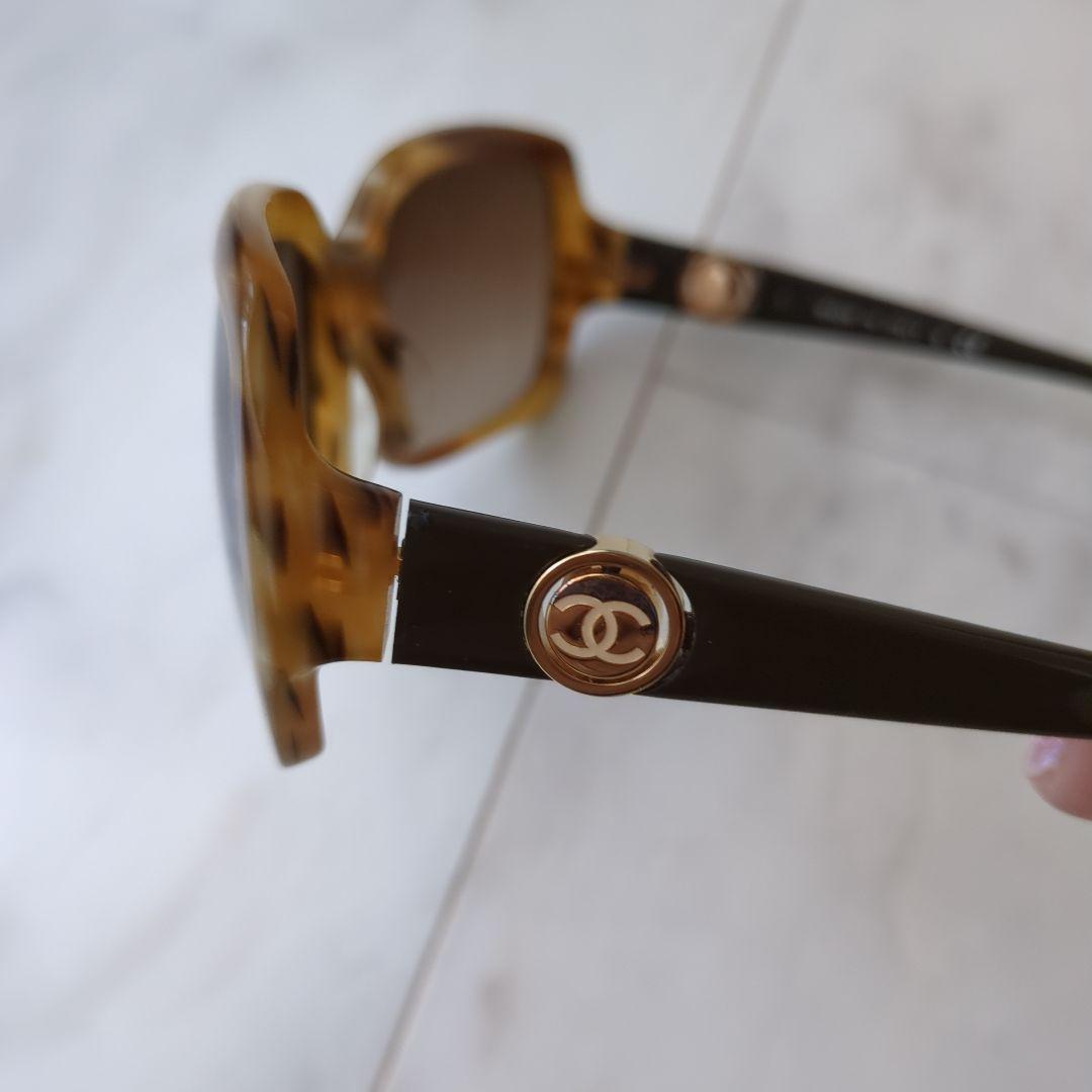 CHANEL オーバーサイズ サングラス ブラウン