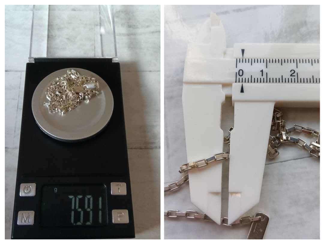 GUCCI ベネチアンチェーン 50cm Silver925 ユニセックス