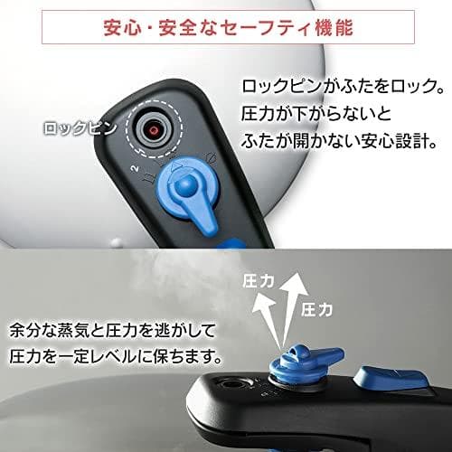 【光熱費節約・時短】アイリスオーヤマ 圧力鍋 片手鍋 5L IH対応 M223