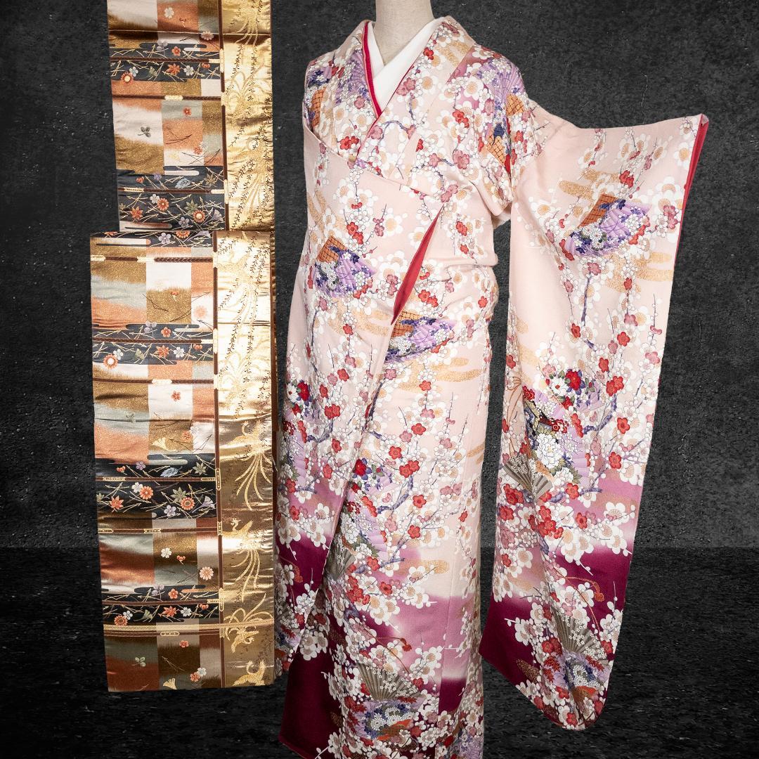 天宮 R7SK1313 振袖 kimonoshimo 三松 ピンク