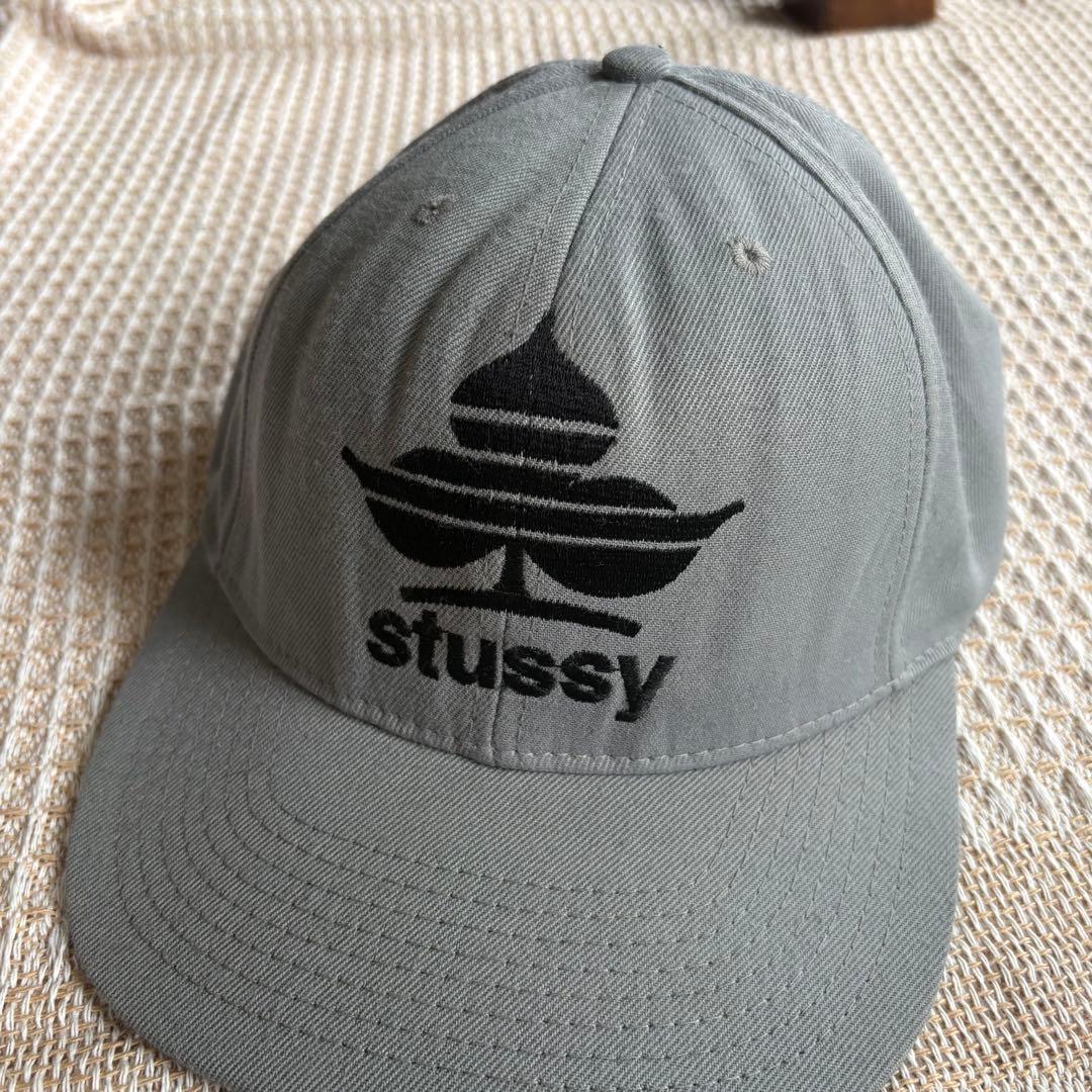 90s old stussy ステューシー　白タグ　キャップ　古着　80s