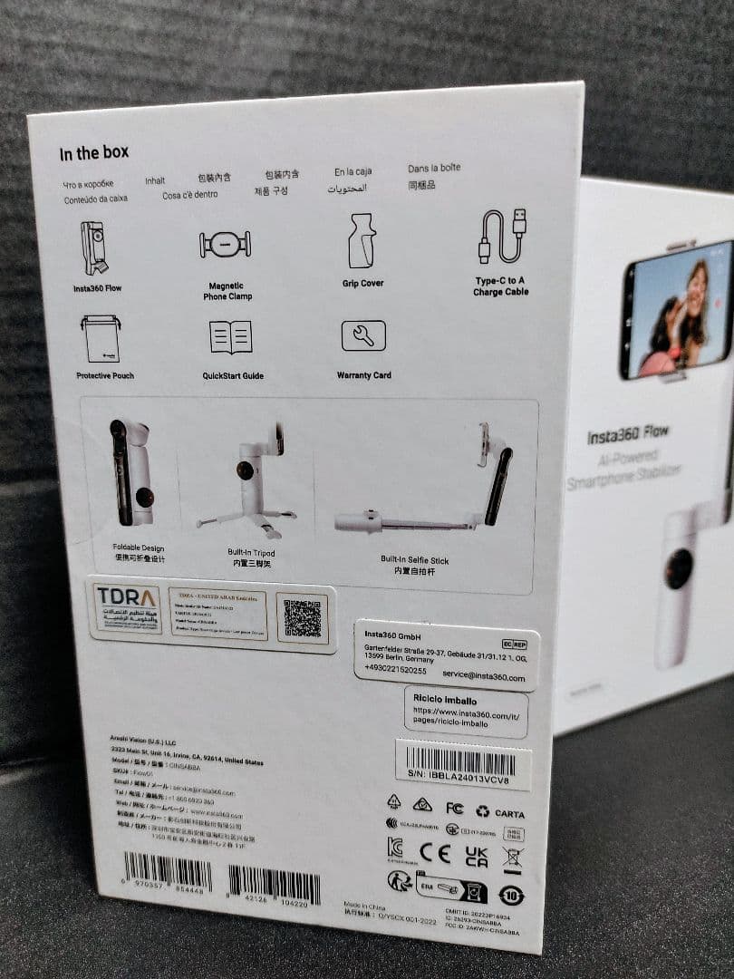 Insta360 Flow スマートフォンスタビライザー AI機能搭載 美品！