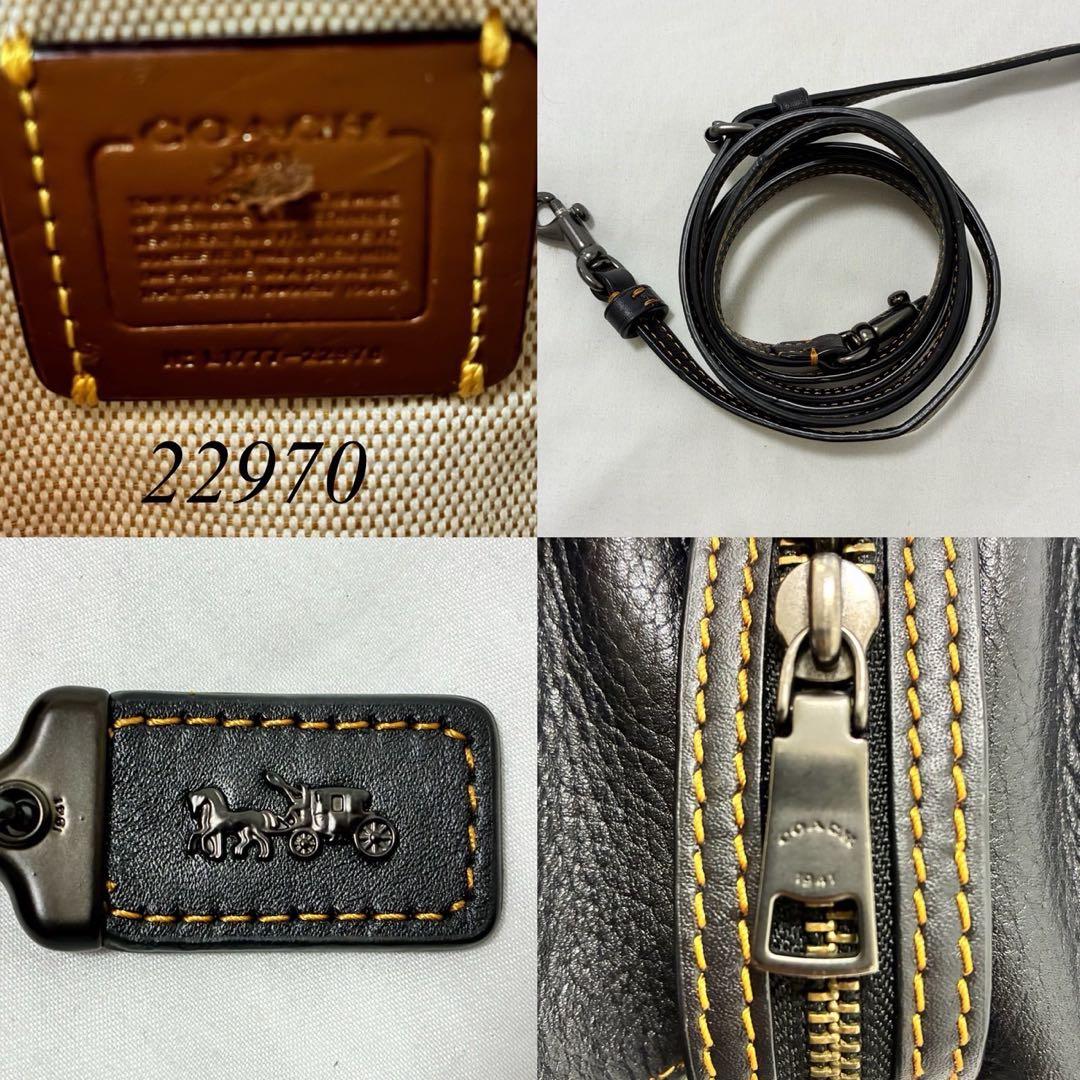 【美品】コーチ 22970 ローグ17 2way ハンドバッグ レザー 斜め掛け