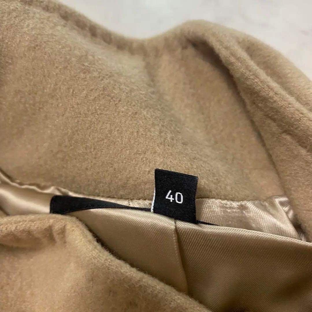 美品✨INDIVI VAI カシミヤ100% キャメルベージュ　コート　Lサイズ