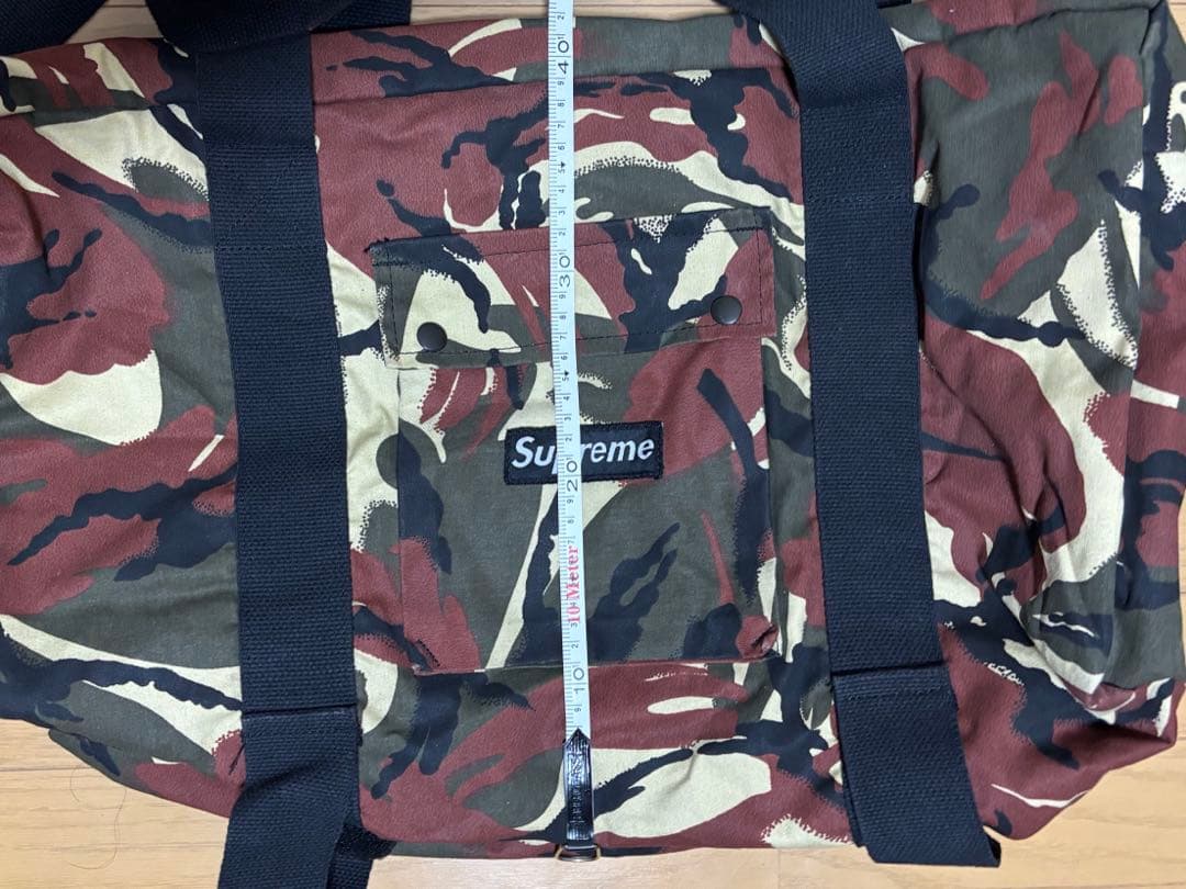 希少 Supreme 迷彩 ボストンバッグ オールド 正規品 修理前提