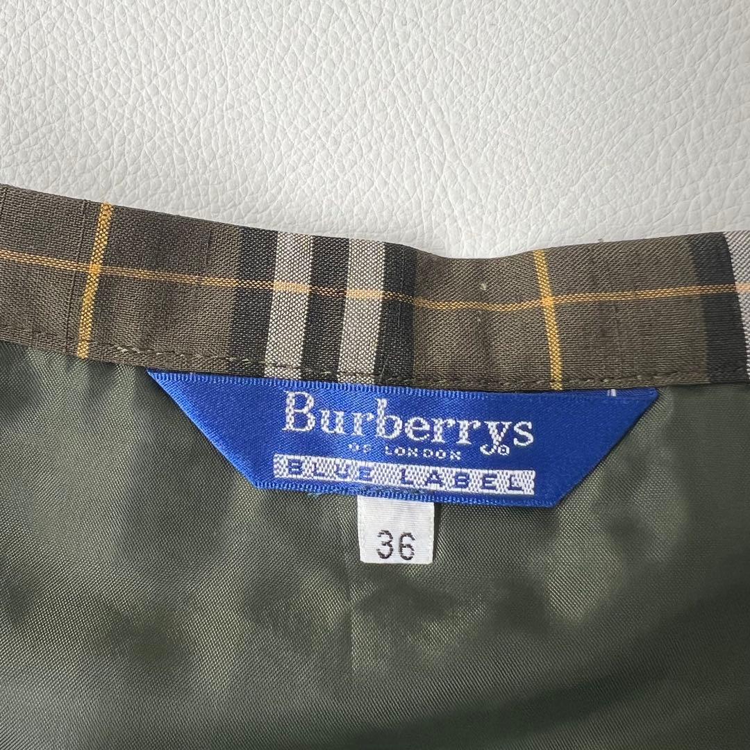 良品　BURBERRY バーバリー　ロングスカート　プリーツスカート　36
