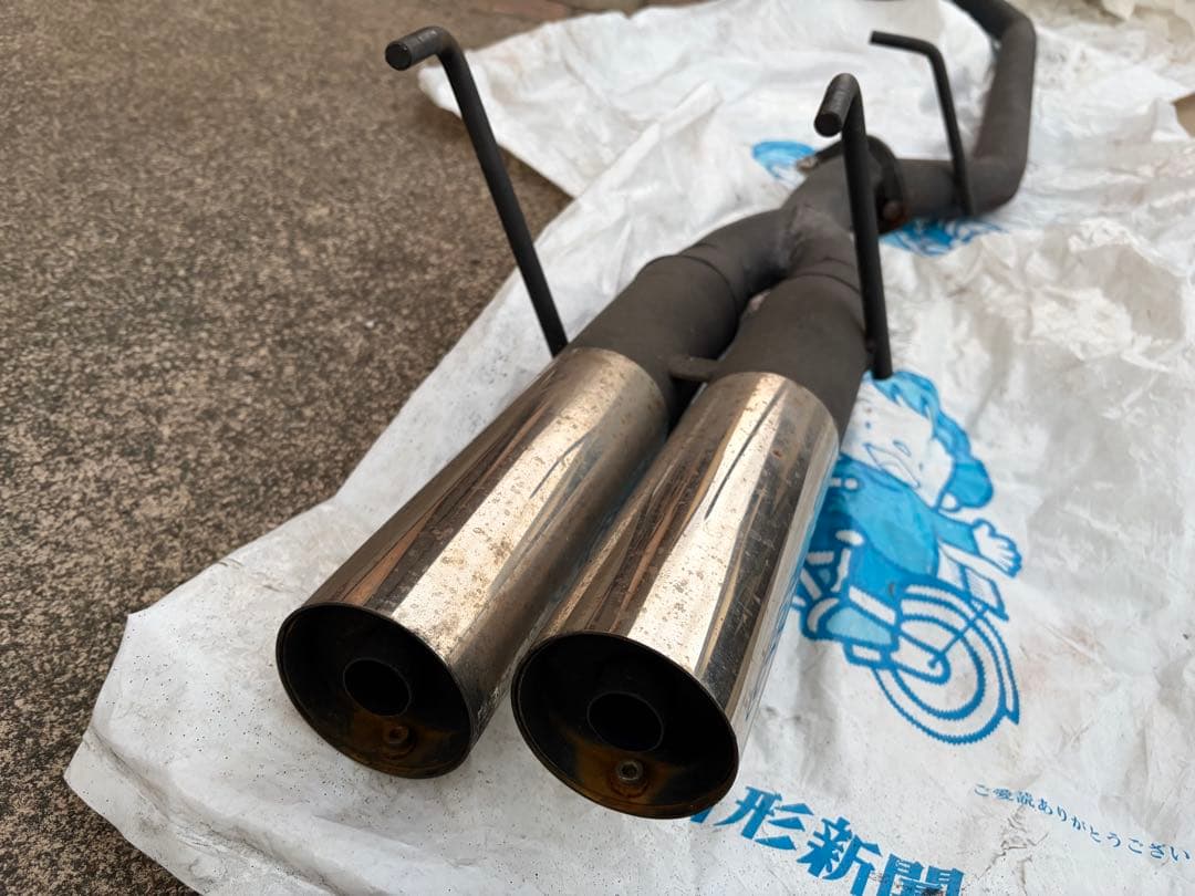 ニッサン s13 シルビア デュアルマフラー 本体 180sx 2本出し　専用