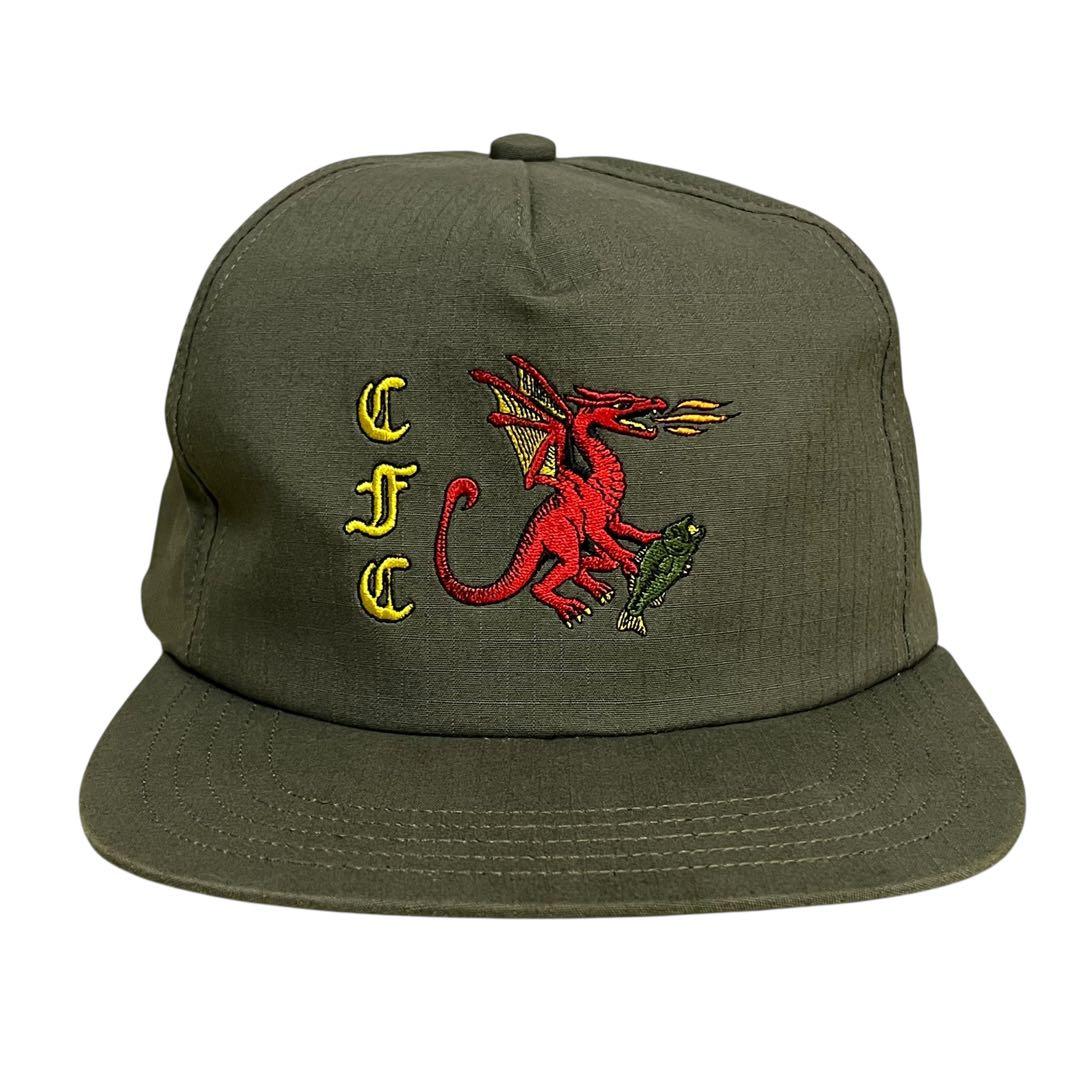 Chaos Fishing Club キャップ　ドラゴン リップストップ カーキ