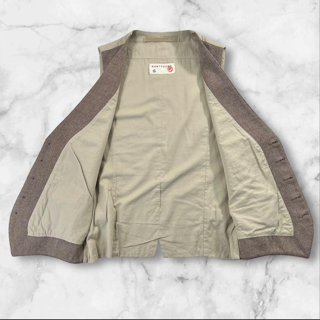 極美品 MONTEDORO ジレ ベスト サイズS イタリア製 美シルエット