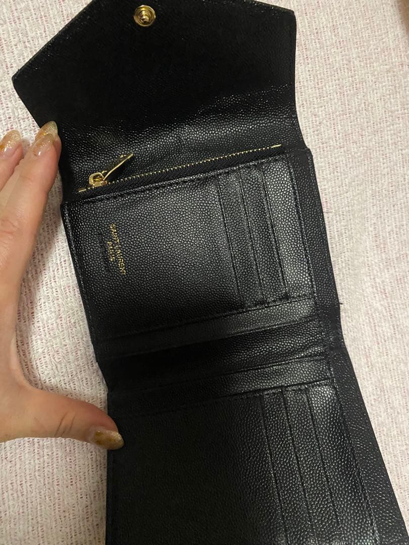 イブサンローラン YSL 折りたたみ財布 ほぼ新品