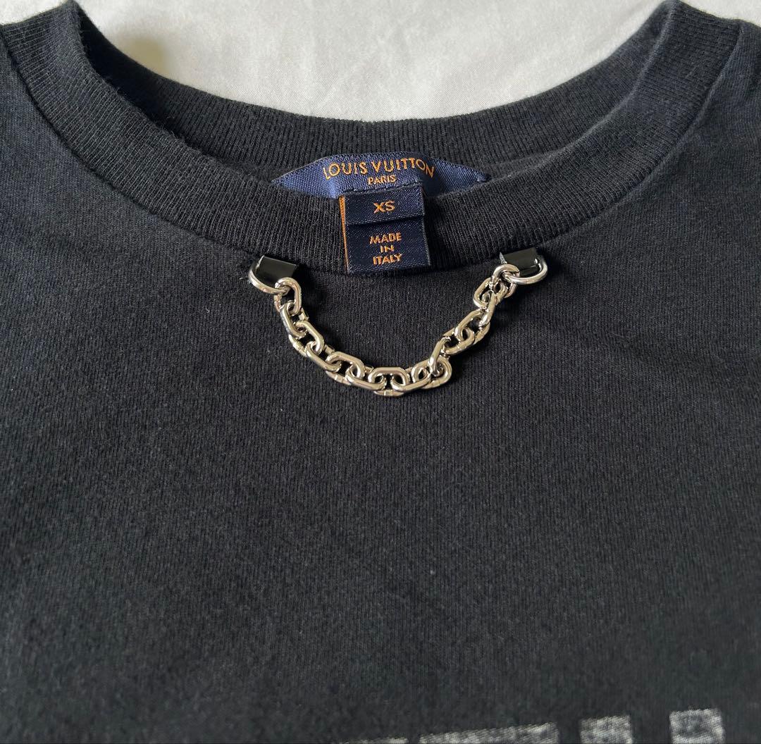 ルイ・ヴィトン ロゴ Tシャツ ブラック