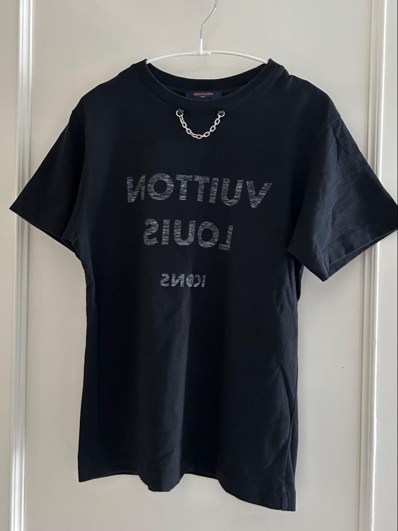 ルイ・ヴィトン ロゴ Tシャツ ブラック