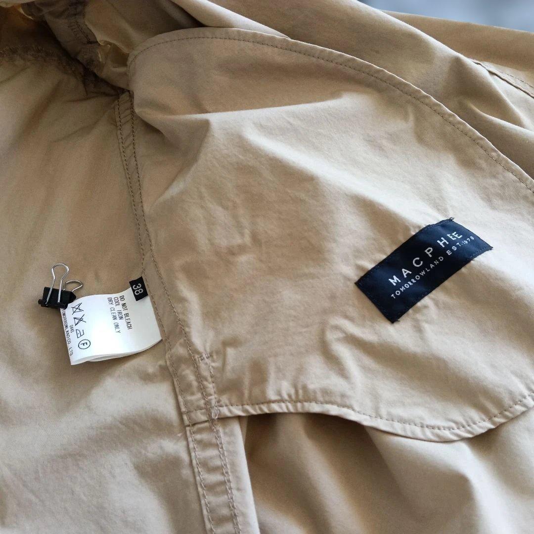 お買い得！MACPHEE TOMORROWLAND ノーカラーコート 38