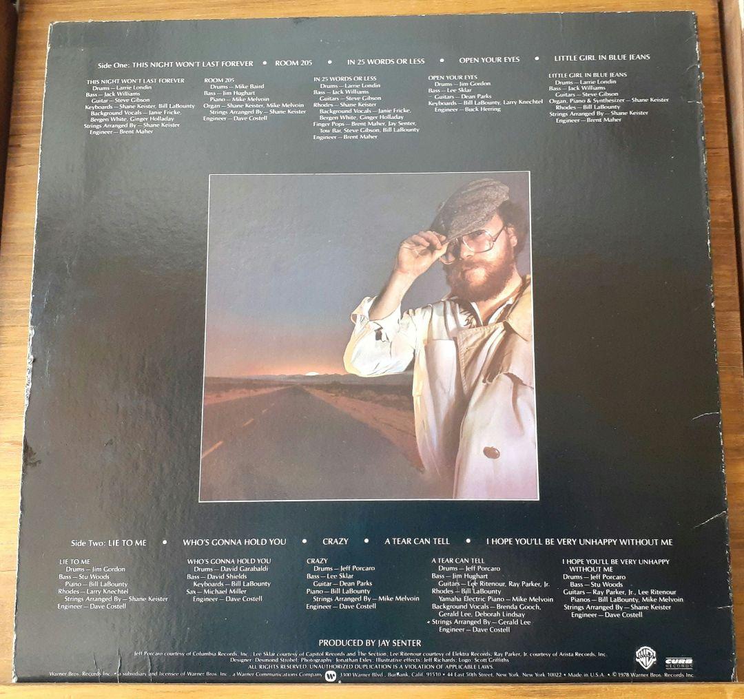 洋楽 Bill LaBounty / This Night Won't Last