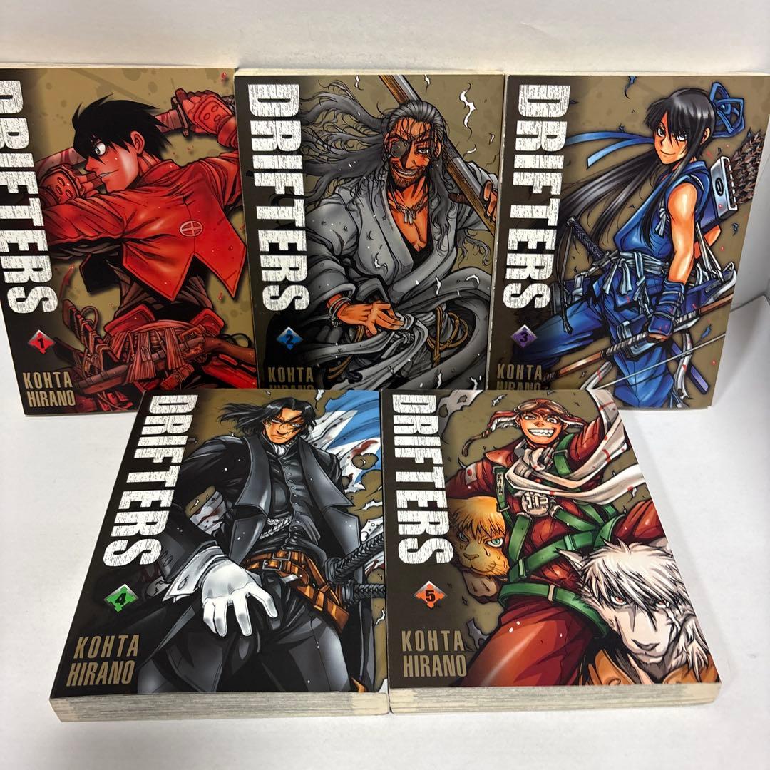 DRIFTERS ドリフターズ　ドイツ語版　全巻　1〜5 続刊　平野耕太　おまけ