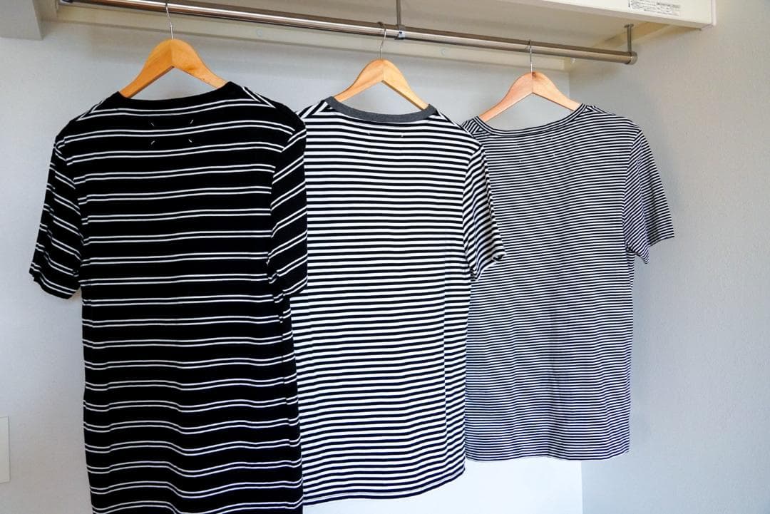Maison Margiela 2016SS ボーダー パックT 3枚セット S