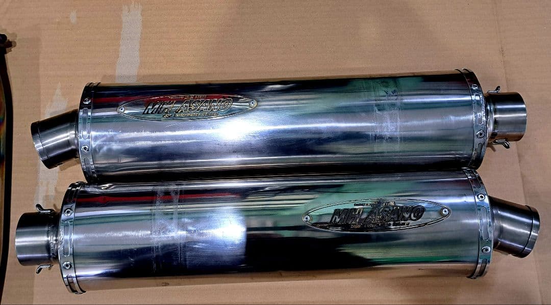 最終値下げ。ZZR1400 MH ASANO スリップオンマフラー2本出し