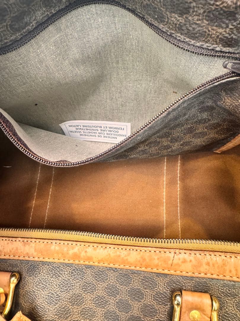 CELINE レザー ボストンバッグ