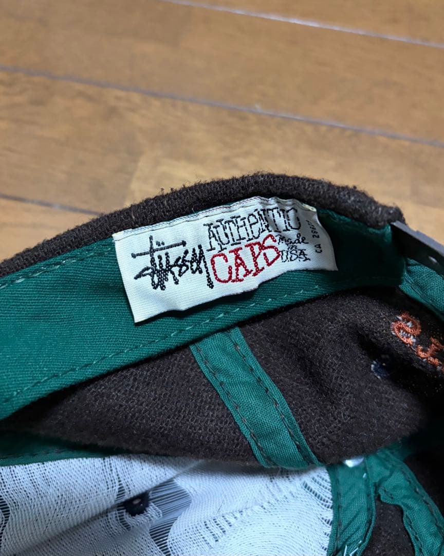 90s stussy キャップ アメリカ製 白タグ