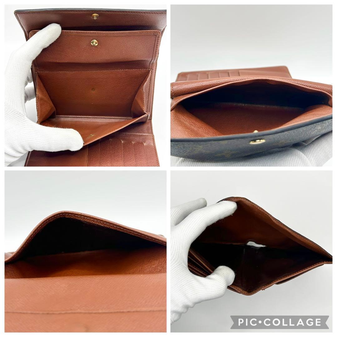 【極美品】ルイヴィトン ポルト トレゾール・エテュイ パピエ モノグラム　E1