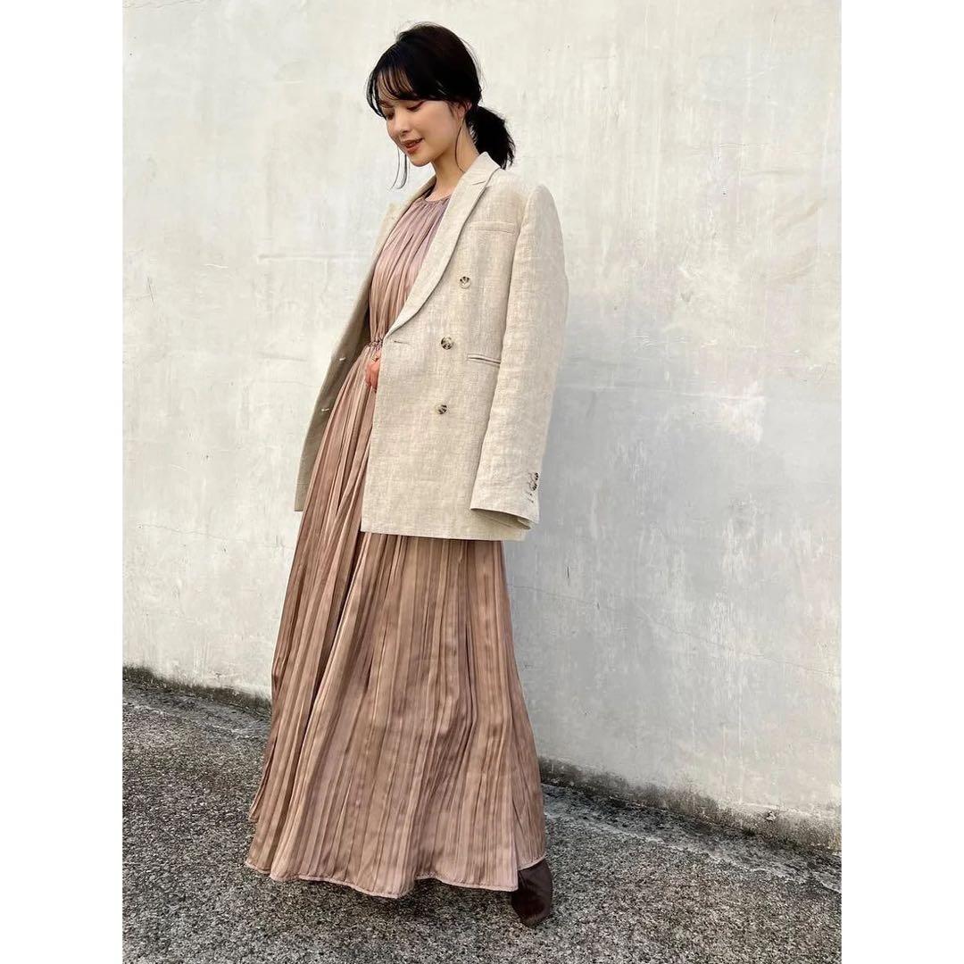anuans リネンダブルジャケット BEIGE