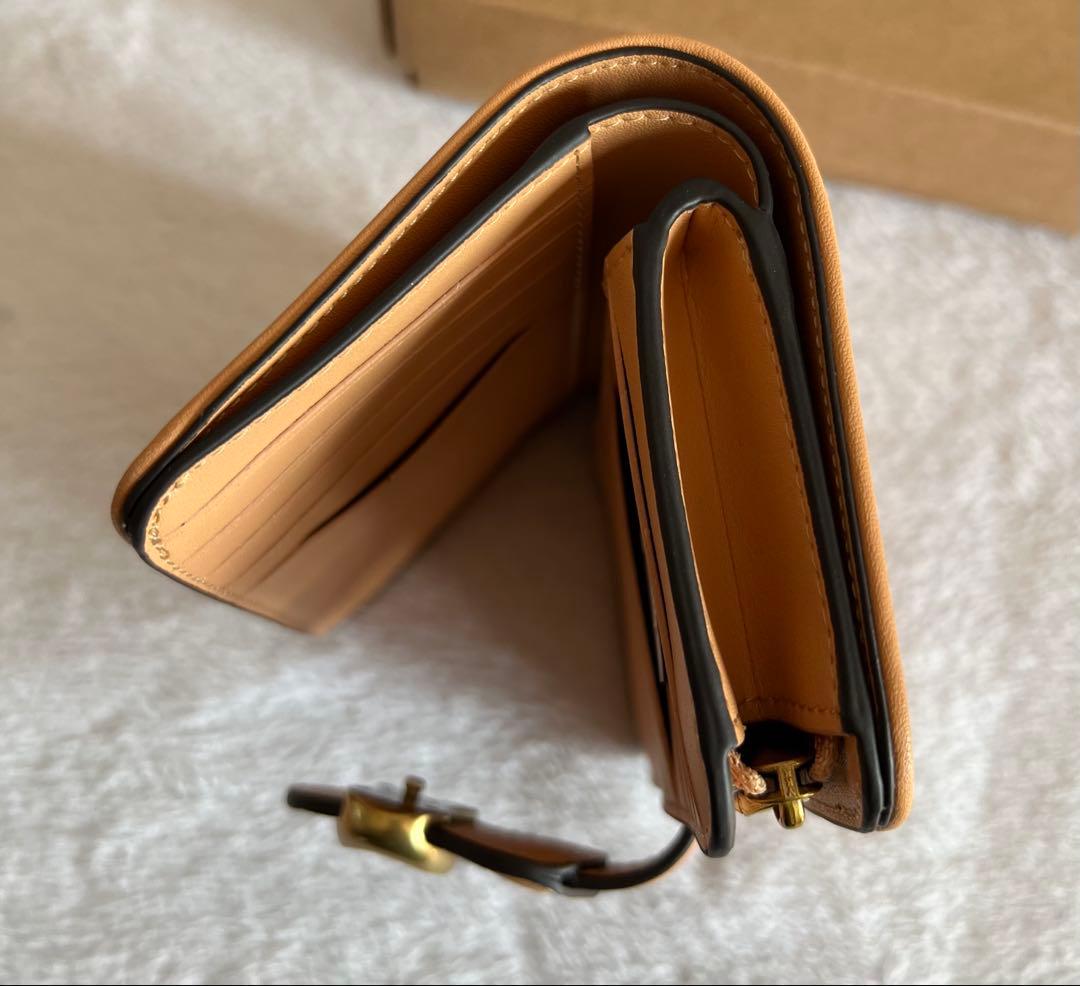 ❣️セール中❣️COACH タビー ミディアム ウォレット 二つ折り財布 タン系