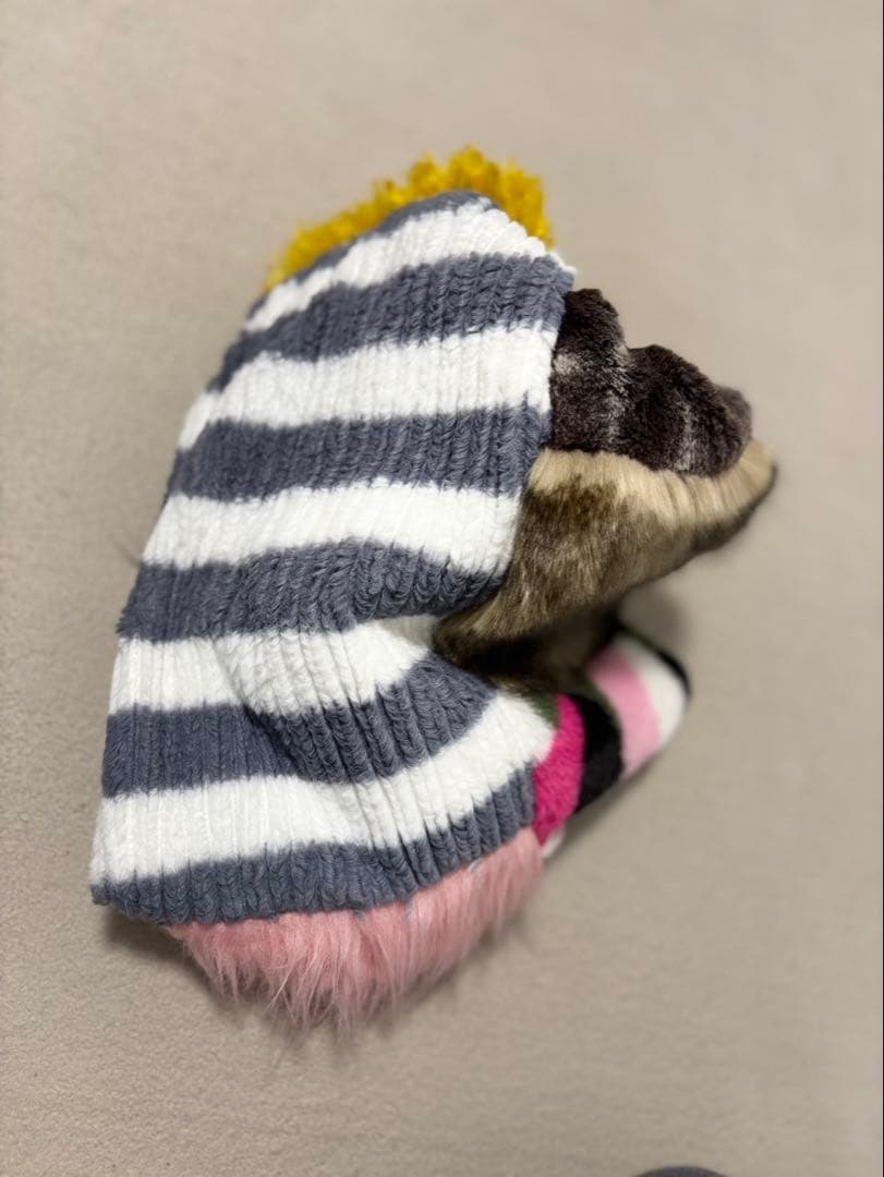 新品タグ付き✨tomoki yurita異素材ミックススヌード リアルファー
