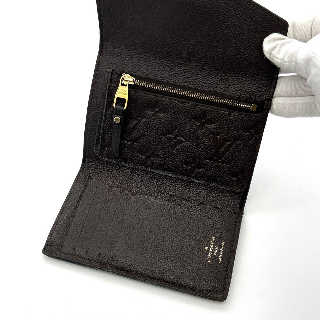 【極美品】Louis Vitton アンプラント 三つ折り財布 ブラウン