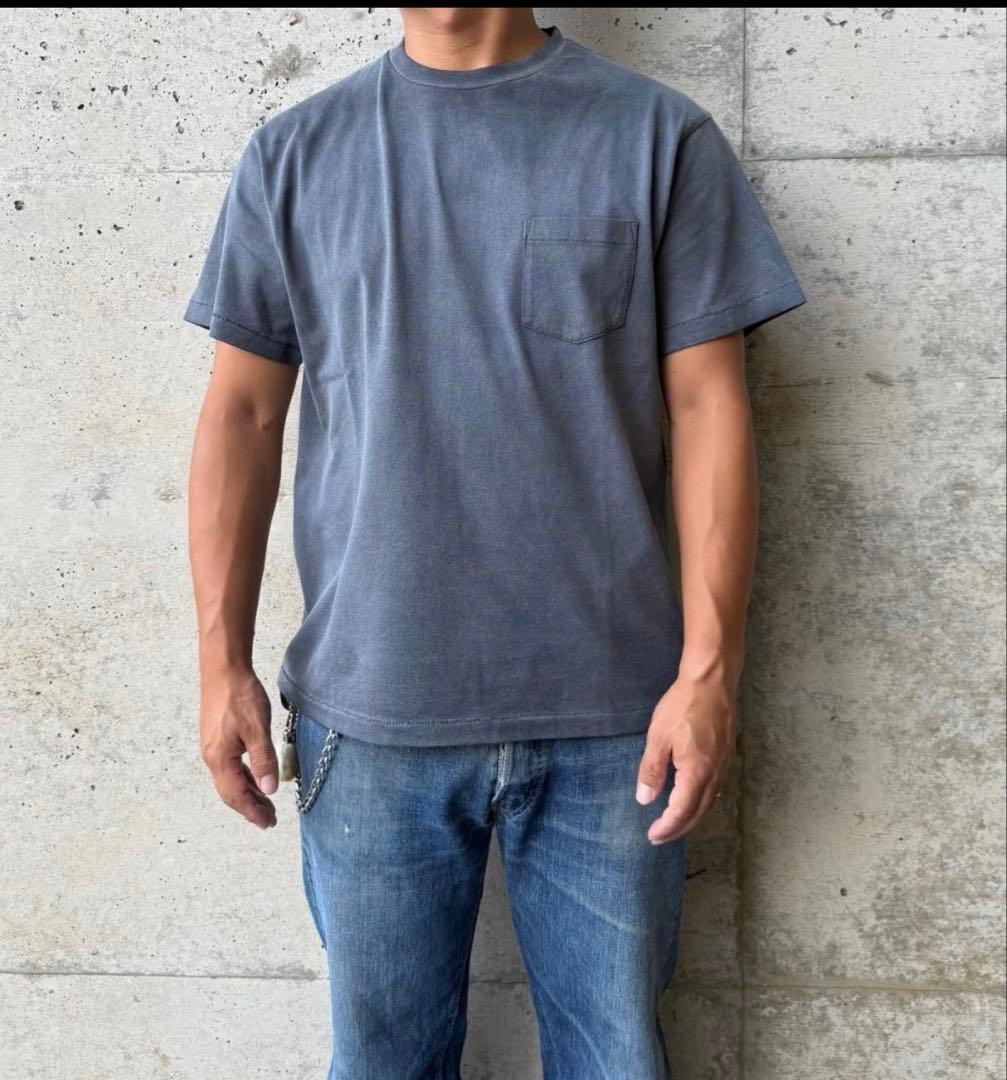 トップス FJ renewal! SUNFADE BLACK POCKET TEE