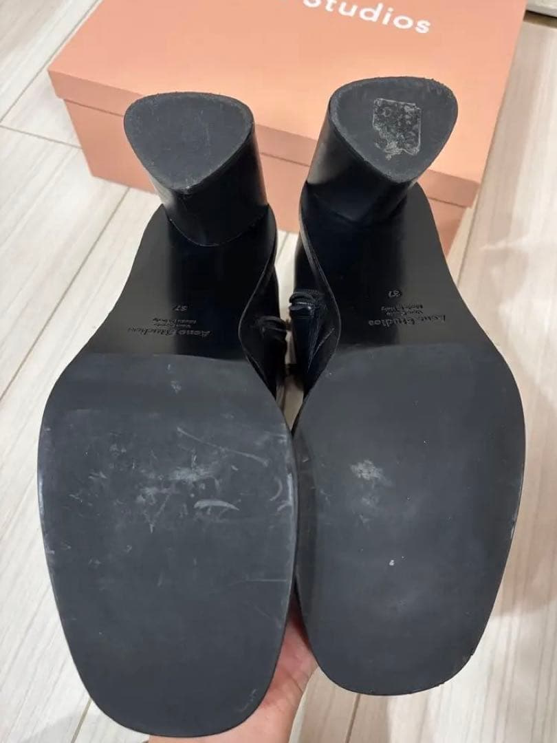 値下げ！Acne Studios レザーブーツ 37 黒