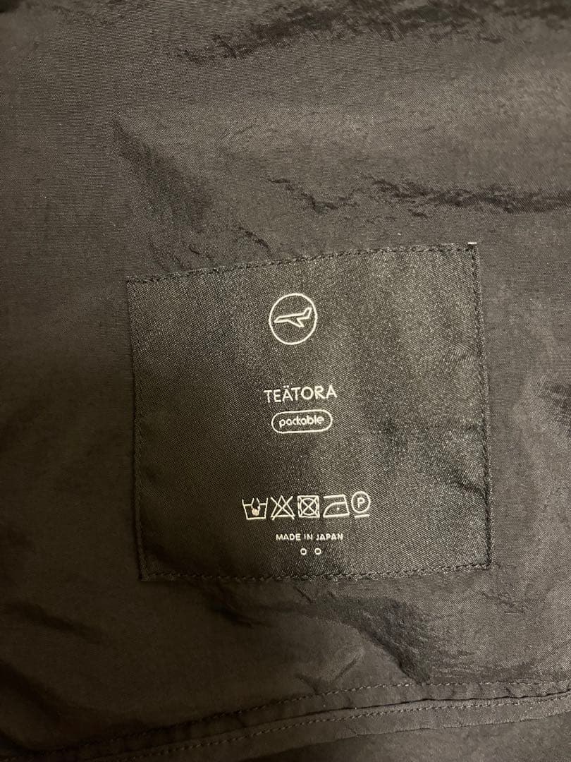TEATORA DEVICE COAT PACKABLE黒 2