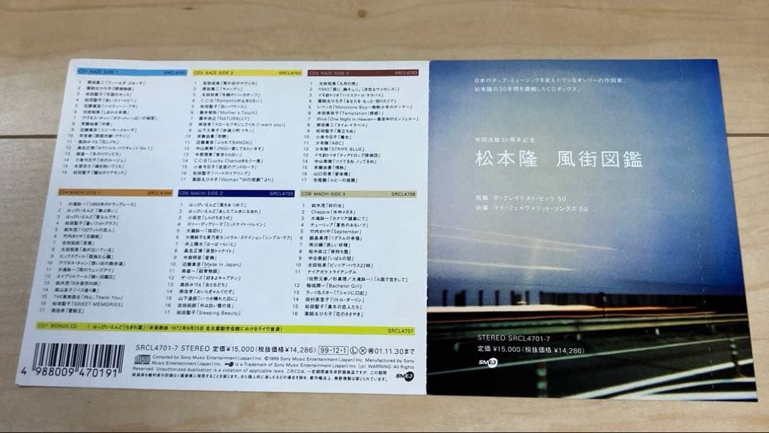 松本隆　風街図鑑　CDボックス　7枚組