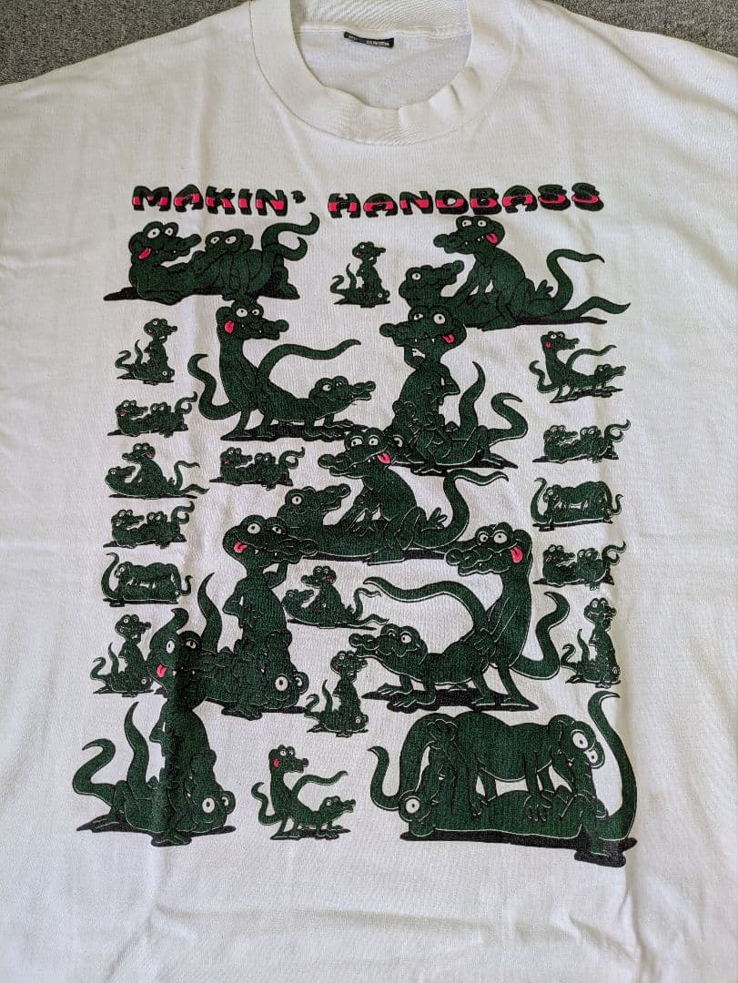 48手　エロ　ワニ　Tシャツ　袖裾シングル