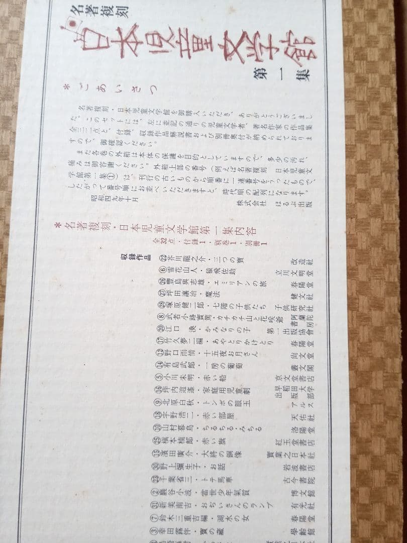 ほるぷ復刻日本児童文学全集1