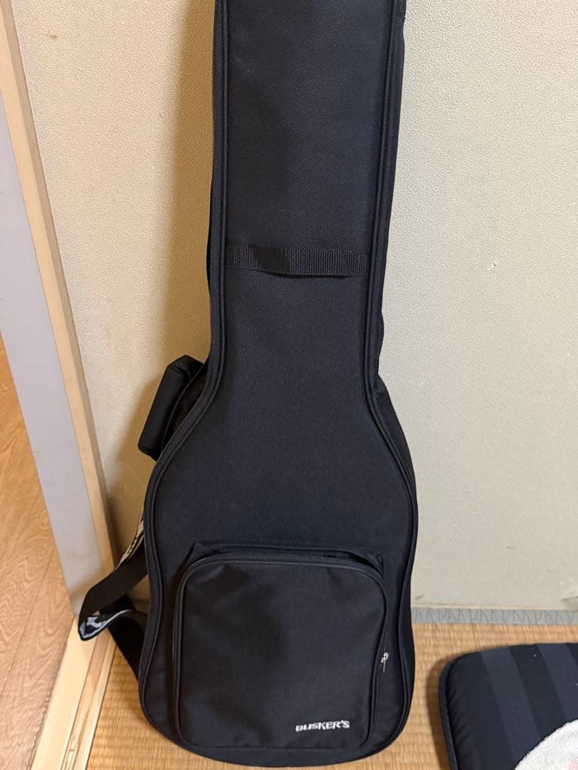 BUSKER'Sエレキギター ブラック ギターケース付き