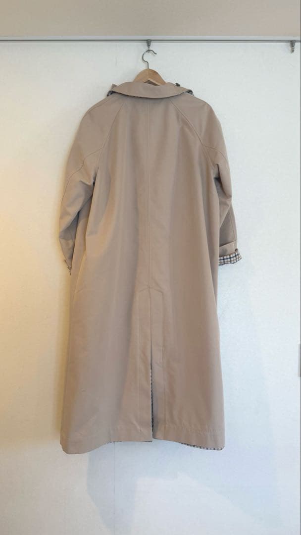 【新品未使用・完売】ZARA リバーシブルチェック柄トレンチコート　Mサイズ
