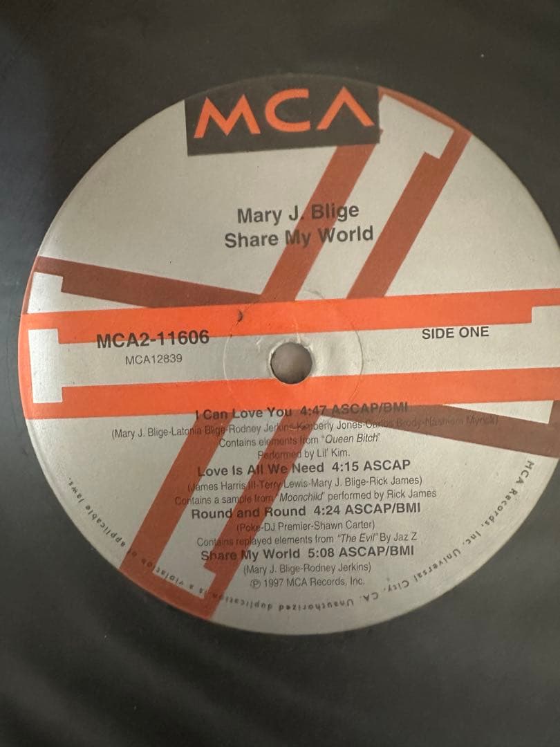 Mary J. Blige Share My World 2LP US盤 R&B