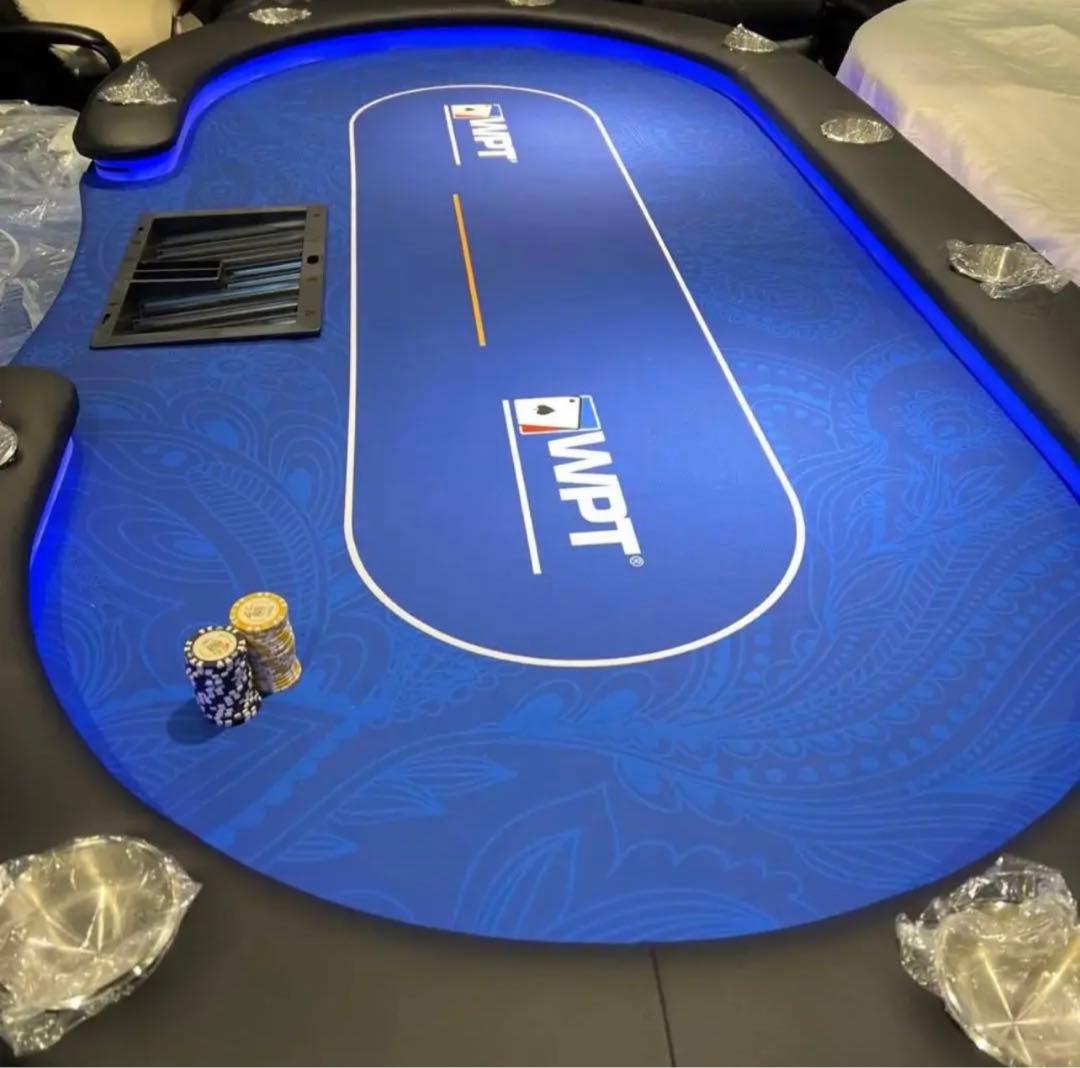 高級　ポーカーテーブル　カジノテーブル　テキサスホールデム　チップ　poker