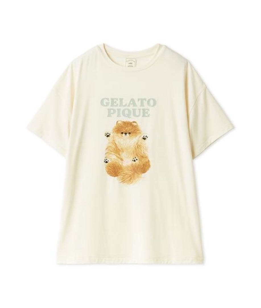 【新品】ジェラートピケ　ドッグワンポイントTシャツ& ドッグ柄ショートパンツ