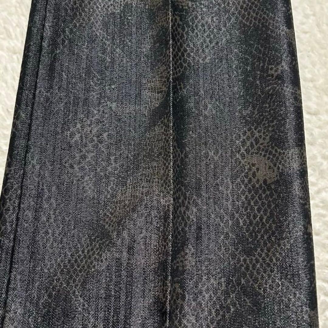 セマンティックデザイン 微光沢 蛇柄 パンツ y2k archive レア LL