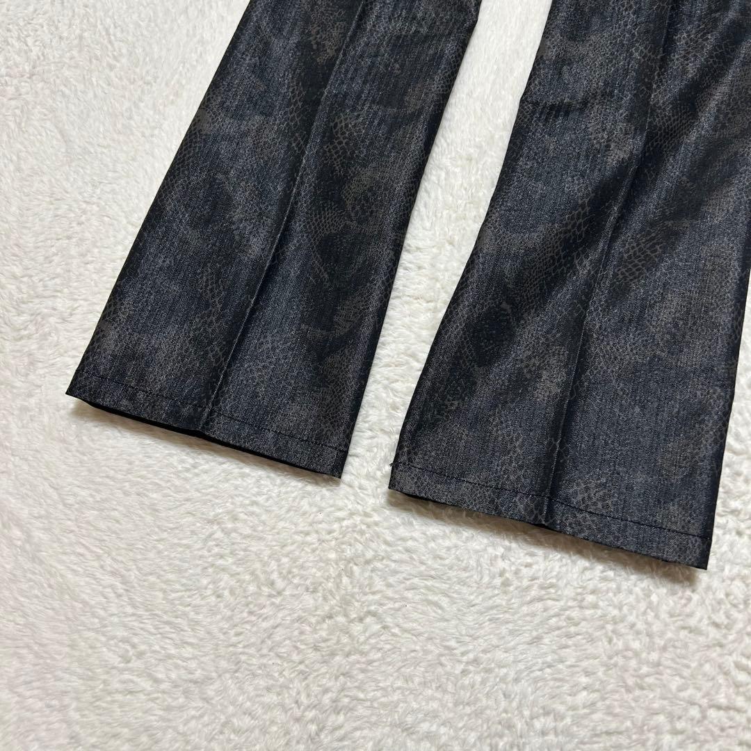 セマンティックデザイン 微光沢 蛇柄 パンツ y2k archive レア LL
