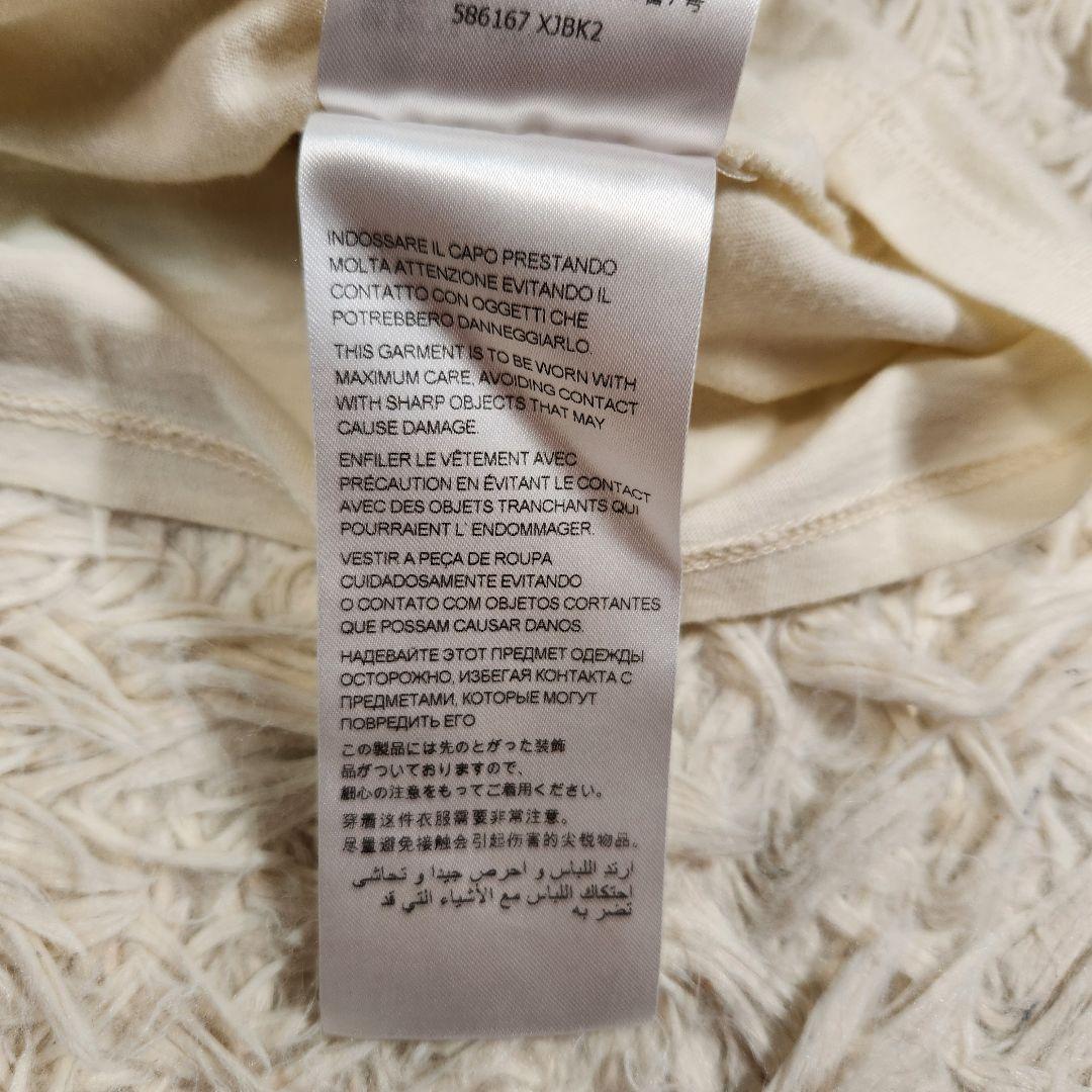 美品 GUCCI Tシャツ インターロッキング ラケット ロゴ刺繍 XS