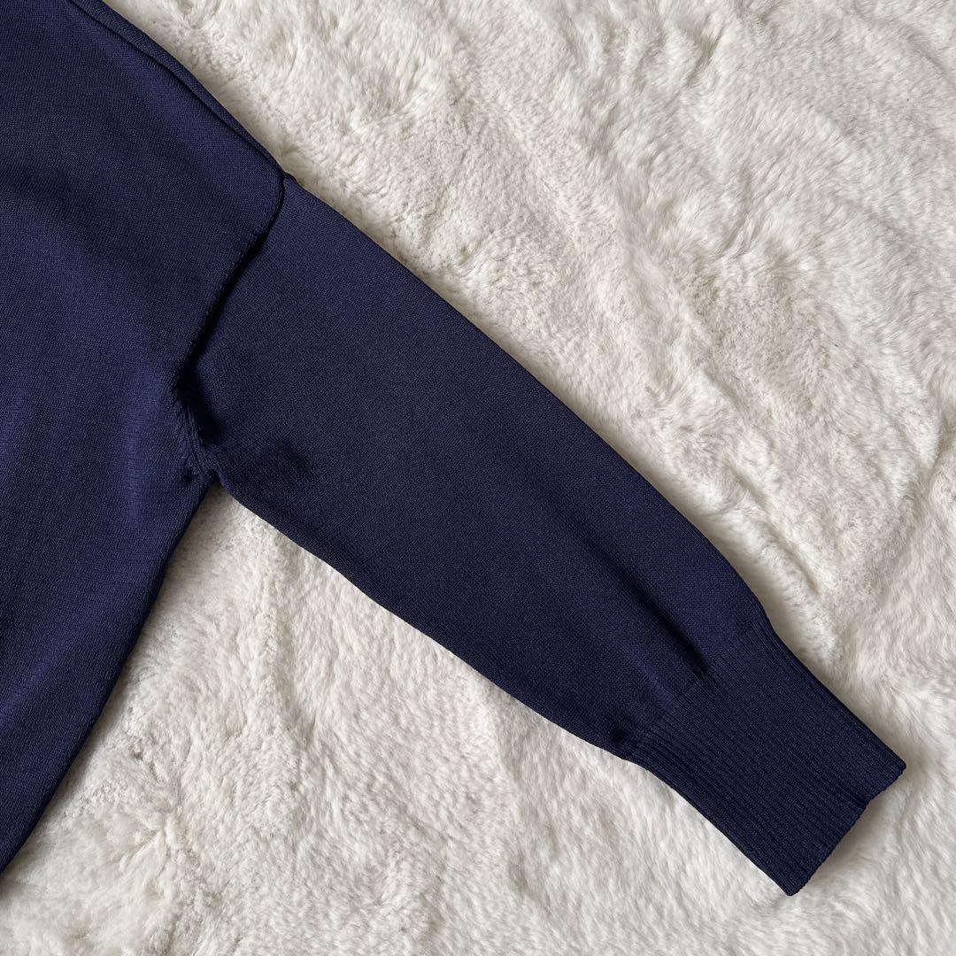 美品 ノーブル NOBLE アンサンブル　ツインニット　ネイビー　洗える