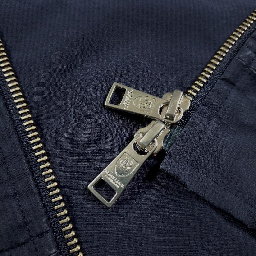 BLACK LABEL　フーデットパーカー　ブラックチェック　ロゴ　ネイビー