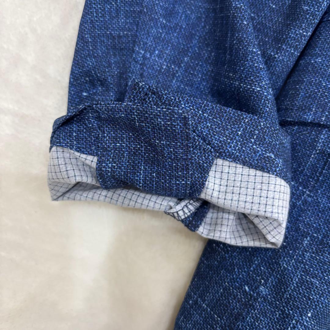 【極美品】Men's BIGI トラベルジャケット ノーカラージャケット