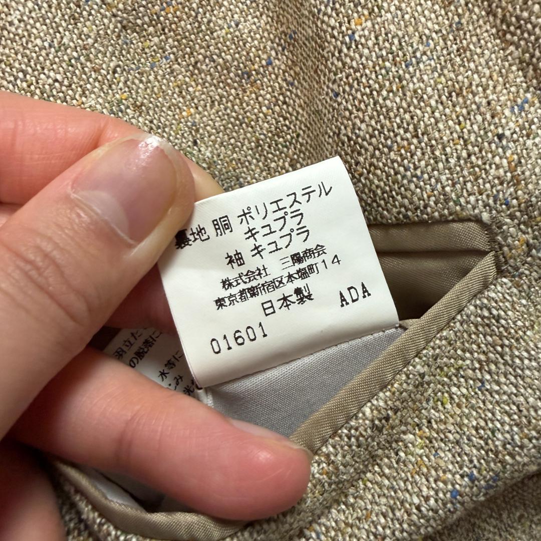 3864 美品 希少LL バーバリーロンドン テーラードジャケット シルク70%