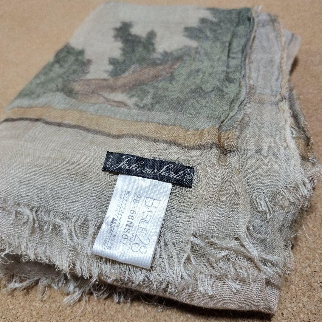 ファリエロサルティ　大判ストール　羅針盤柄