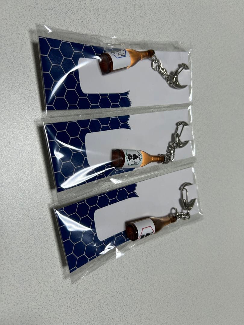 信州亀齢ひとごこち、酒升、ミニチュアボトルキーホルダー3色