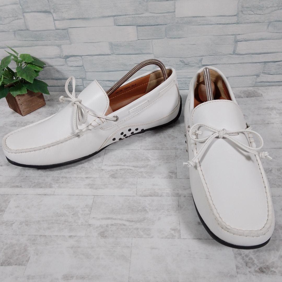 美品✨️REGAL リーガル　【25.5】デッキシューズ　55PR ホワイト